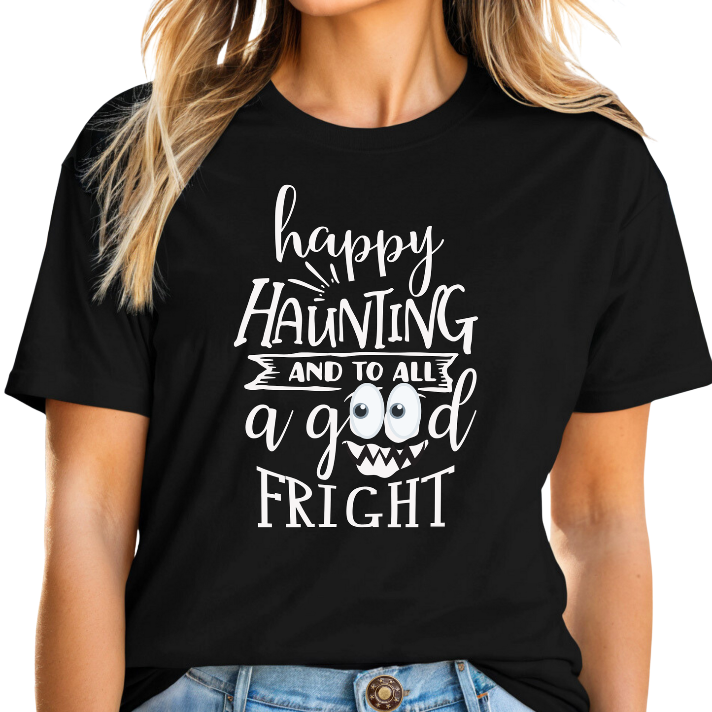 Happy Haunting T-Shirt | Fun Halloween Gift