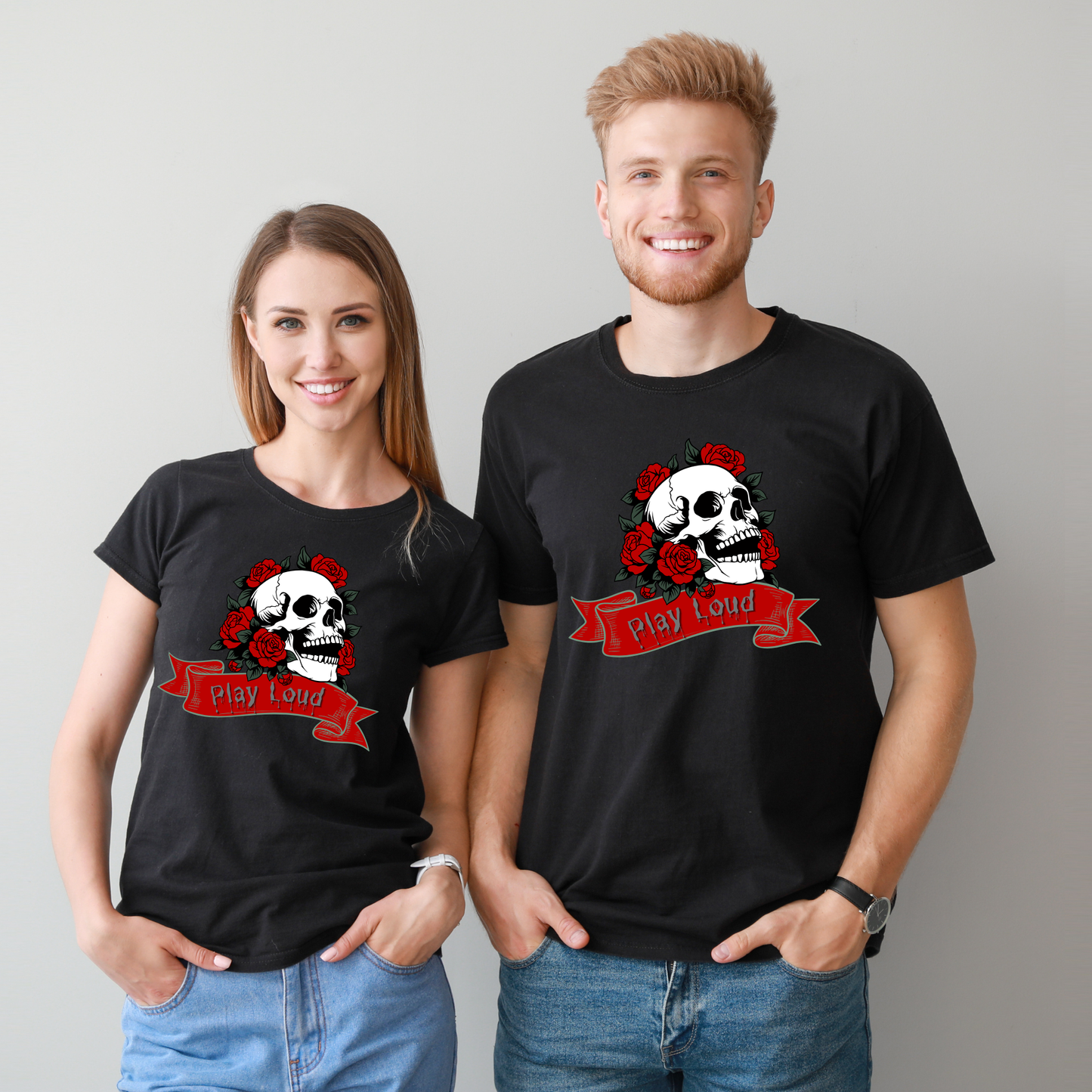 Rockonstienz Play Loud Graphic Tee – Music Lover T-Shirt for Rock Fans