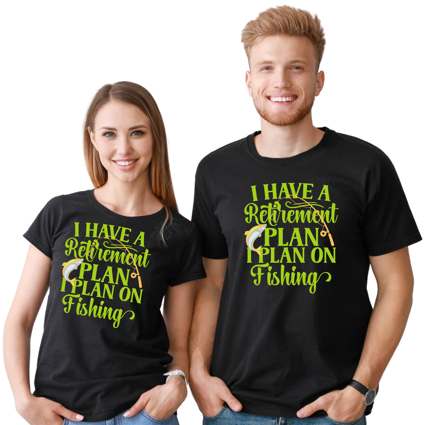 Rockonstienz Fishing Plan - Funny Retirement T-Shirt – Outdoors Graphic Tee for Fishermen