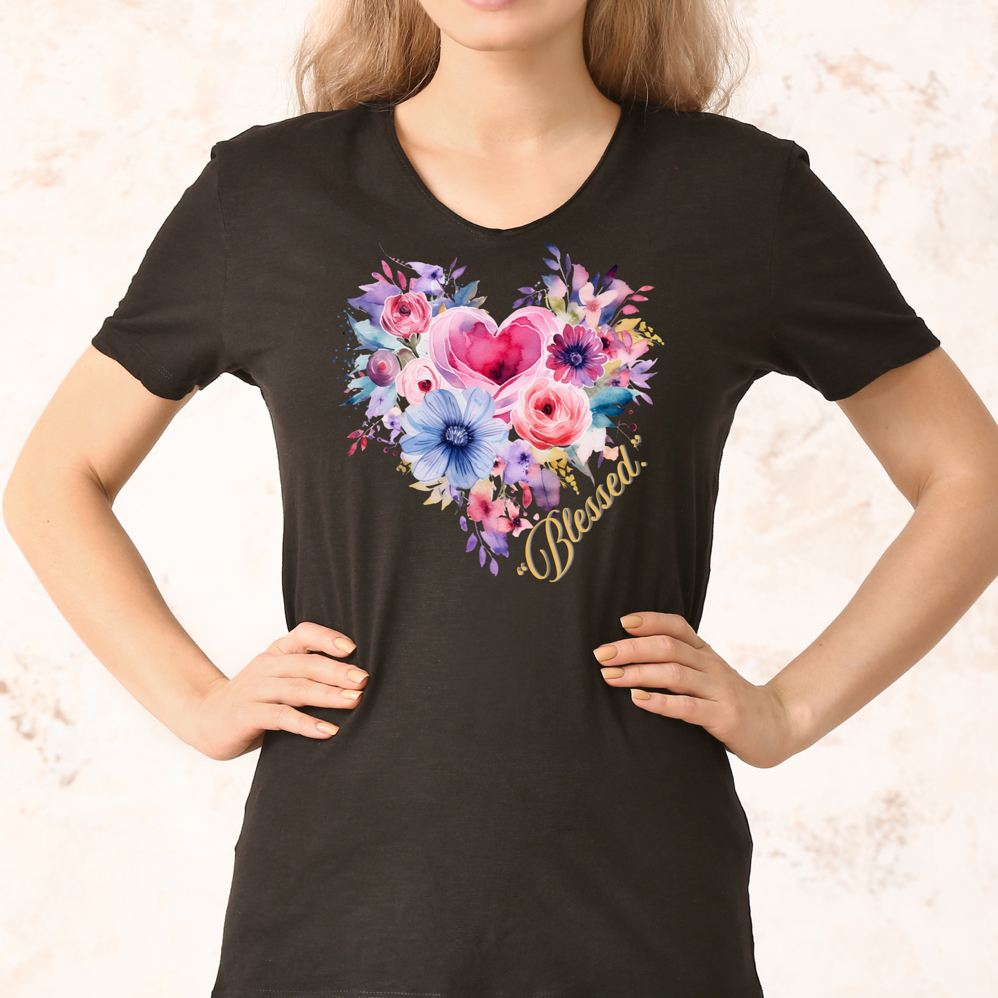 Blessed Floral Heart