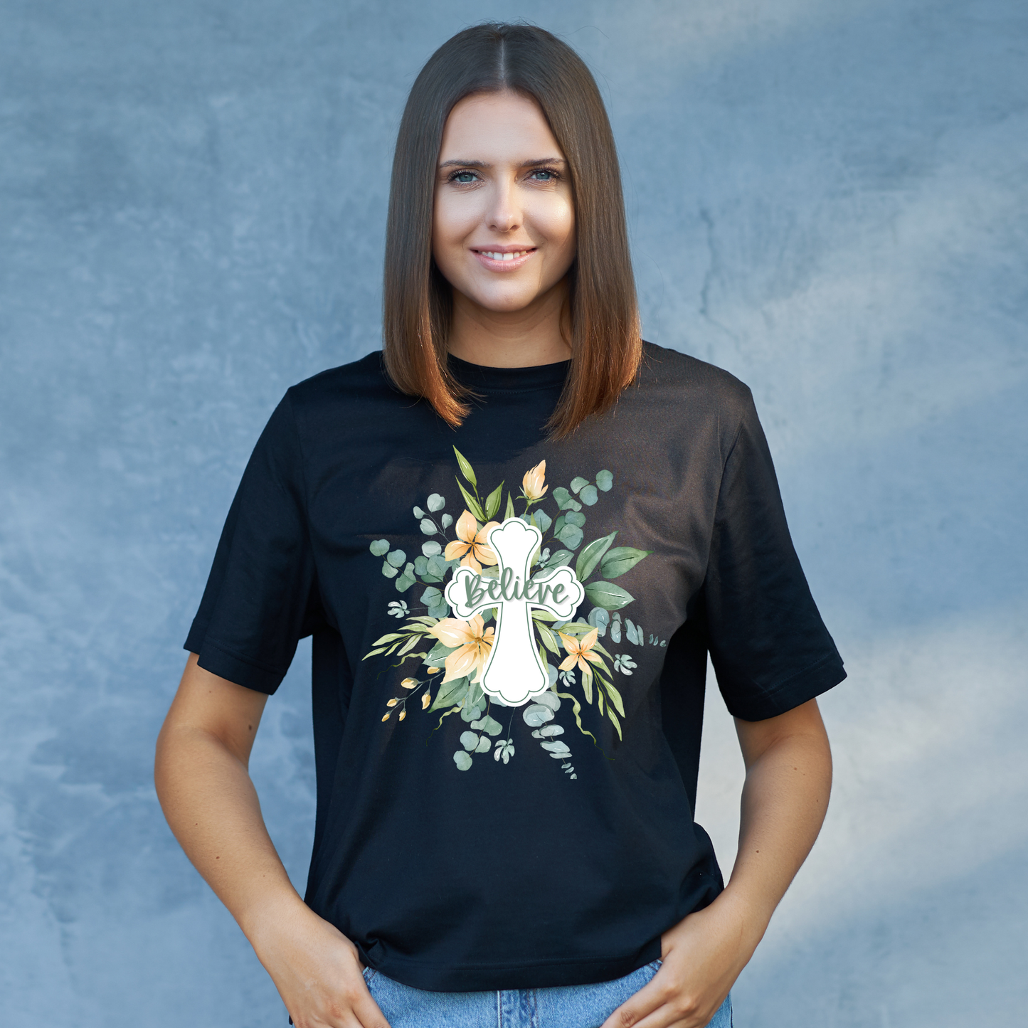 Rockonstienz Believe Cross T-Shirt – Faith & Inspiration Graphic Tee