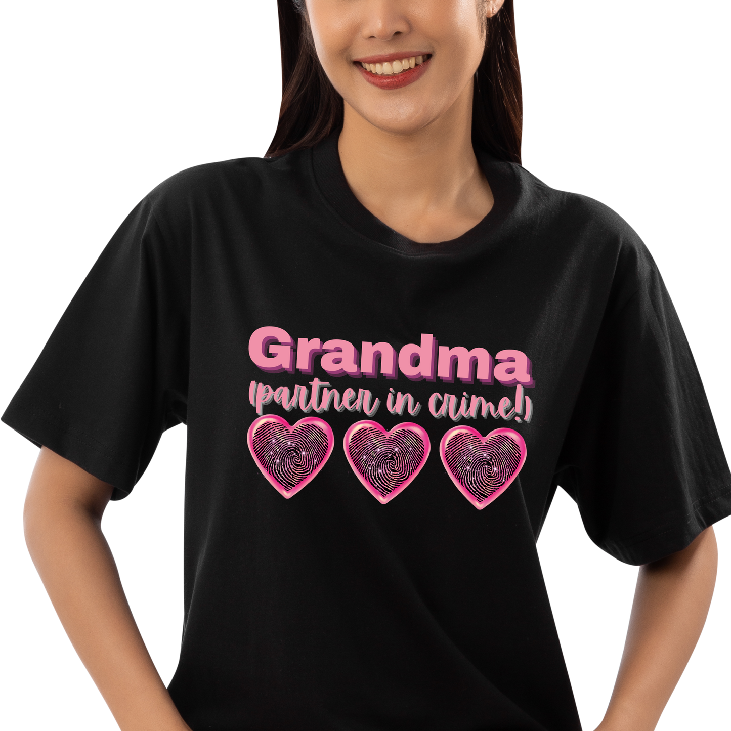 Rockonstienz Grandma Partner In  Crime Graphic Tee, Great Gift for a Wonderful Grandma