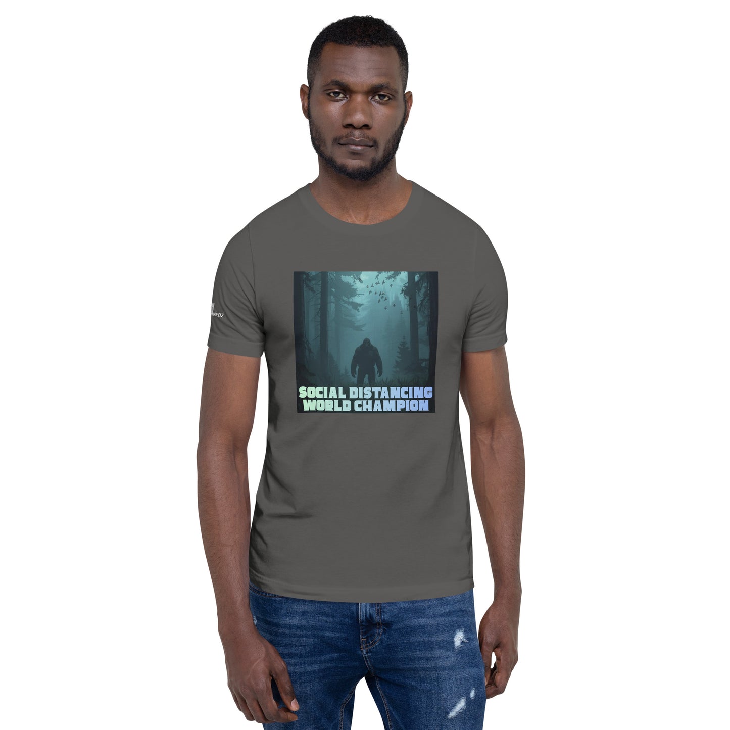 Social Distance Champion T-Shirt | Funny Sasquatch Gift